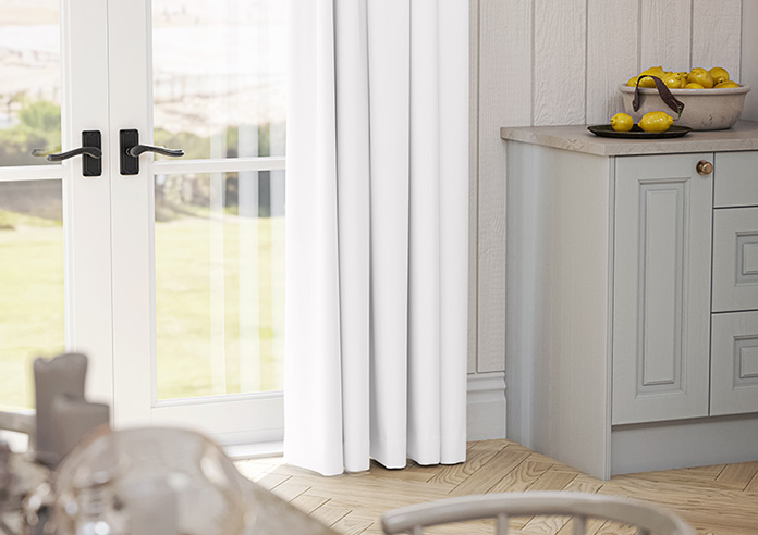 Menton, Pure White - Made to Measure Curtains - Image 5